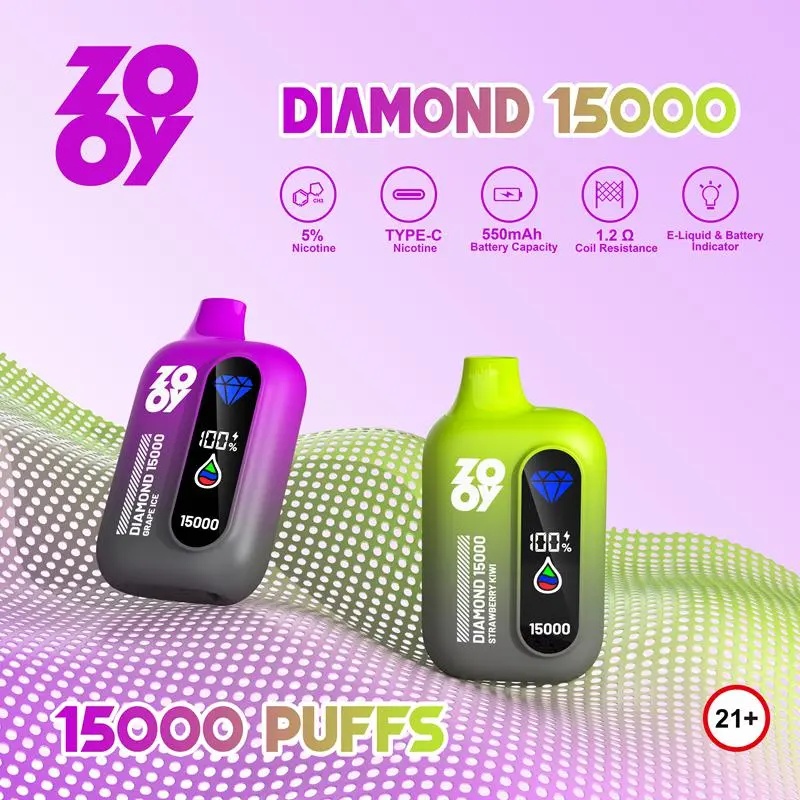 2024 hot selling ZOOY Diamond 15000puff Disposable with 20ml flavor