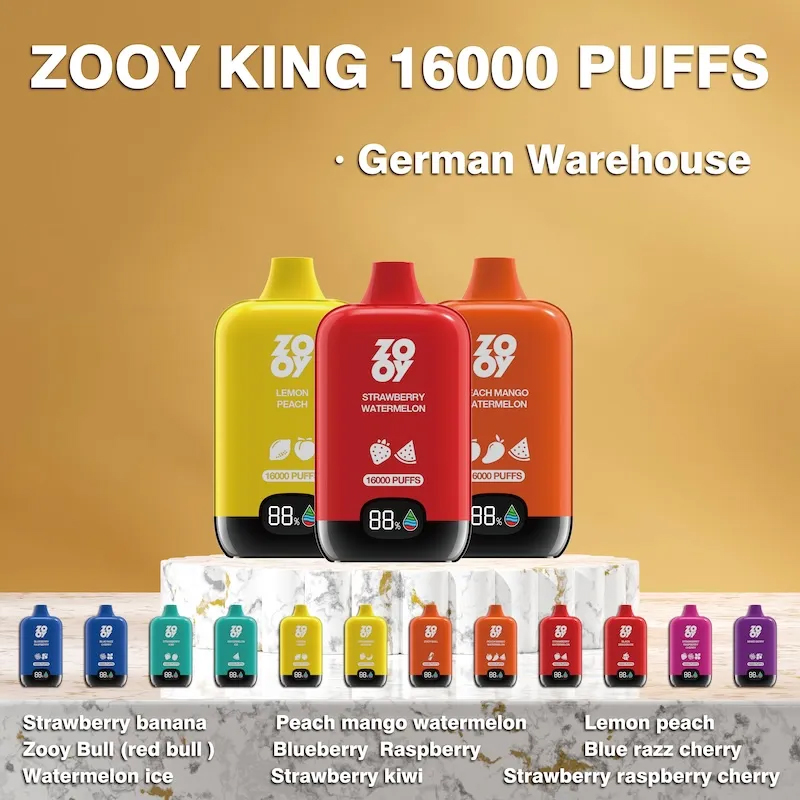 ZOOYVAPE Rainbow box 16000puff 20mg 50mg nic salt