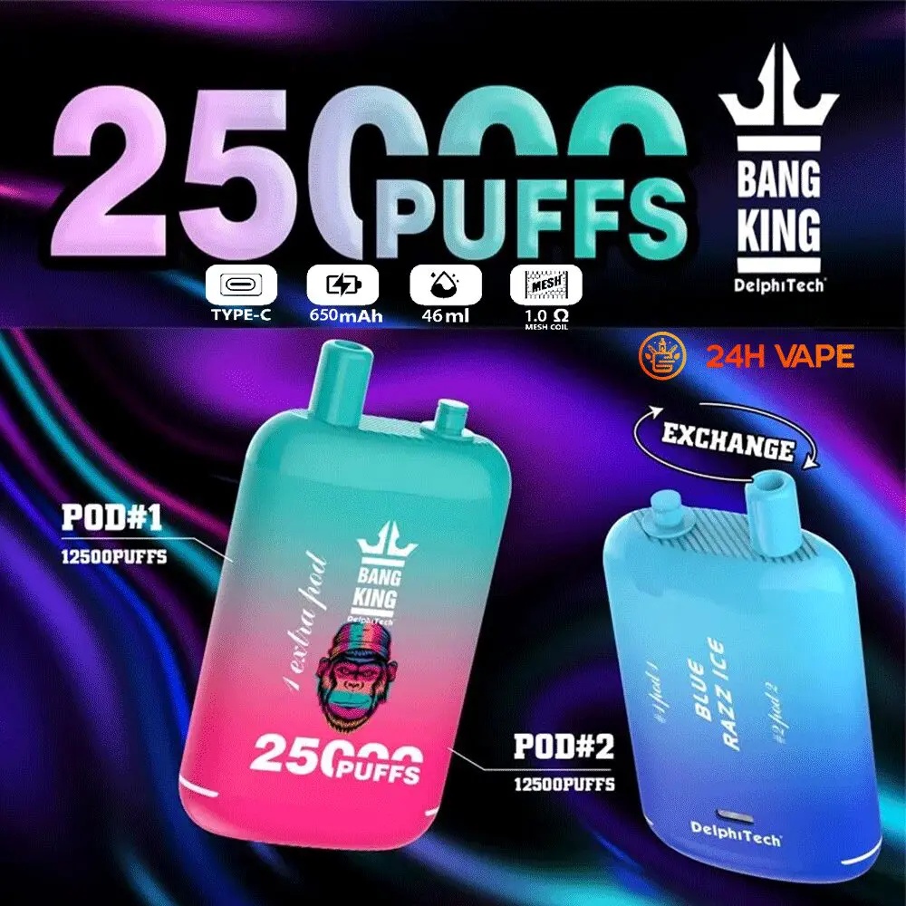 Wholesale Bang King 25000 Puffs Dual Pods Watermelon Ice hot sale