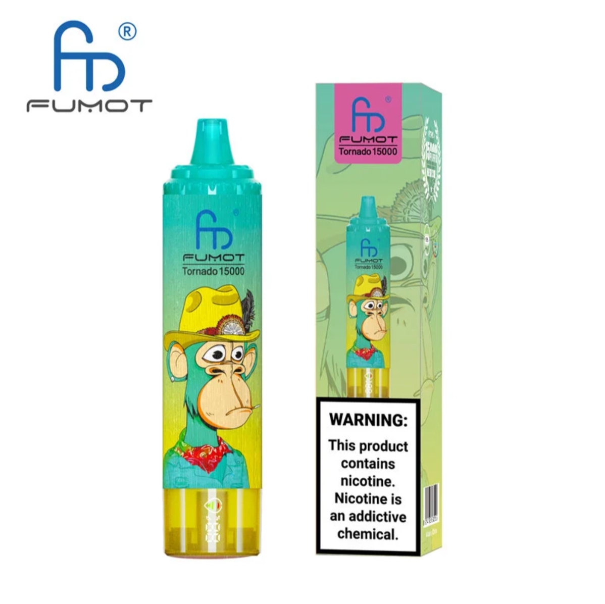 Wholesale Original Fumot Tornado 15000 Puffs Disposable Vape